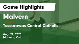 Malvern  vs Tuscarawas Central Catholic  Game Highlights - Aug. 29, 2023