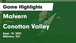 Malvern  vs Conotton Valley  Game Highlights - Sept. 19, 2023