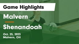 Malvern  vs Shenandoah  Game Highlights - Oct. 25, 2023