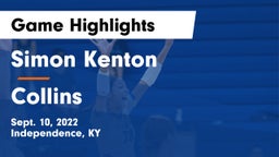 Simon Kenton  vs Collins Game Highlights - Sept. 10, 2022