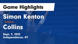 Simon Kenton  vs Collins  Game Highlights - Sept. 9, 2023