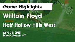 William Floyd  vs Half Hollow Hills West  Game Highlights - April 24, 2023