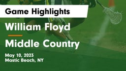 William Floyd  vs Middle Country Game Highlights - May 10, 2023