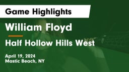 William Floyd  vs Half Hollow Hills West  Game Highlights - April 19, 2024