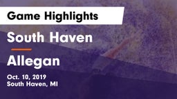 South Haven  vs Allegan  Game Highlights - Oct. 10, 2019