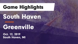 South Haven  vs Greenville   Game Highlights - Oct. 12, 2019
