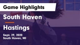South Haven  vs Hastings  Game Highlights - Sept. 29, 2020