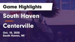 South Haven  vs Centerville Game Highlights - Oct. 10, 2020