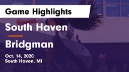 South Haven  vs Bridgman  Game Highlights - Oct. 14, 2020