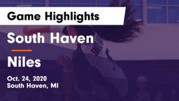 South Haven  vs Niles  Game Highlights - Oct. 24, 2020