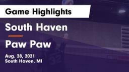 South Haven  vs Paw Paw  Game Highlights - Aug. 28, 2021