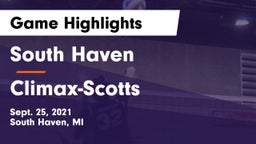 South Haven  vs ******-Scotts  Game Highlights - Sept. 25, 2021