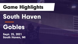South Haven  vs Gobles  Game Highlights - Sept. 25, 2021