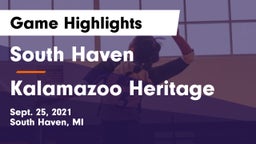 South Haven  vs Kalamazoo Heritage Game Highlights - Sept. 25, 2021