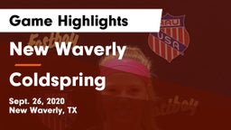 New Waverly  vs Coldspring Game Highlights - Sept. 26, 2020