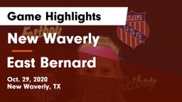 New Waverly  vs East Bernard  Game Highlights - Oct. 29, 2020