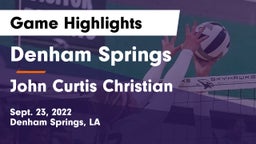 Denham Springs  vs John Curtis Christian  Game Highlights - Sept. 23, 2022