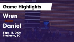 Wren  vs Daniel  Game Highlights - Sept. 15, 2020