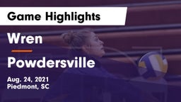Wren  vs Powdersville  Game Highlights - Aug. 24, 2021