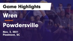 Wren  vs Powdersville  Game Highlights - Nov. 2, 2021
