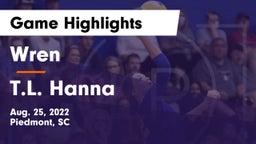 Wren  vs T.L. Hanna  Game Highlights - Aug. 25, 2022