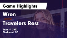 Wren  vs Travelers Rest  Game Highlights - Sept. 6, 2022
