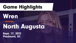 Wren  vs North Augusta  Game Highlights - Sept. 17, 2022
