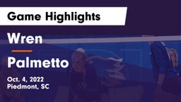 Wren  vs Palmetto  Game Highlights - Oct. 4, 2022