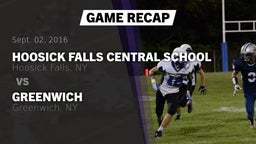 Recap: Hoosick Falls Central School vs. Greenwich  2016