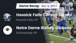 Recap: Hoosick Falls Central School vs. Notre Dame Bishop Gibbons  2017
