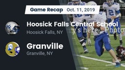 Recap: Hoosick Falls Central School vs. Granville  2019