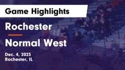 Rochester  vs Normal West  Game Highlights - Dec. 4, 2023