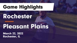 Rochester  vs Pleasant Plains  Game Highlights - March 22, 2022