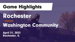 Rochester  vs Washington Community  Game Highlights - April 21, 2022