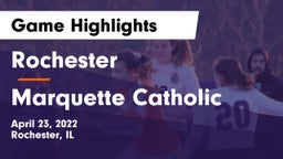 Rochester  vs Marquette Catholic  Game Highlights - April 23, 2022