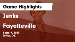 Jenks  vs Fayetteville Game Highlights - Sept. 9, 2023