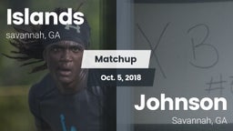 Matchup: Islands  vs. Johnson  2018