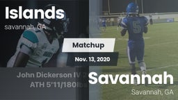 Matchup: Islands  vs. Savannah  2020