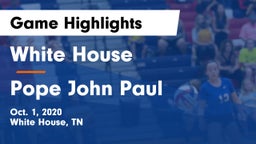 White House  vs Pope John Paul Game Highlights - Oct. 1, 2020