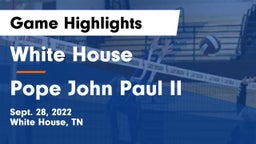 White House  vs Pope John Paul II  Game Highlights - Sept. 28, 2022