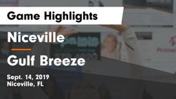 Niceville  vs Gulf Breeze Game Highlights - Sept. 14, 2019
