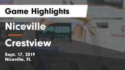 Niceville  vs Crestview  Game Highlights - Sept. 17, 2019