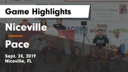 Niceville  vs Pace  Game Highlights - Sept. 24, 2019
