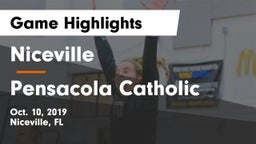 Niceville  vs Pensacola Catholic  Game Highlights - Oct. 10, 2019