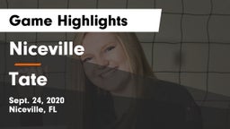 Niceville  vs Tate  Game Highlights - Sept. 24, 2020