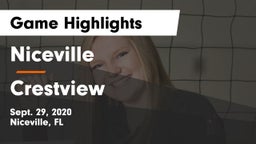 Niceville  vs Crestview Game Highlights - Sept. 29, 2020