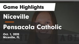 Niceville  vs Pensacola Catholic Game Highlights - Oct. 1, 2020