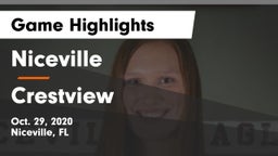 Niceville  vs Crestview Game Highlights - Oct. 29, 2020