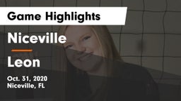 Niceville  vs Leon Game Highlights - Oct. 31, 2020