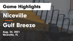 Niceville  vs Gulf Breeze  Game Highlights - Aug. 24, 2021